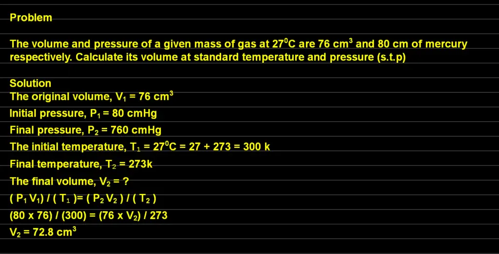 general gas laws