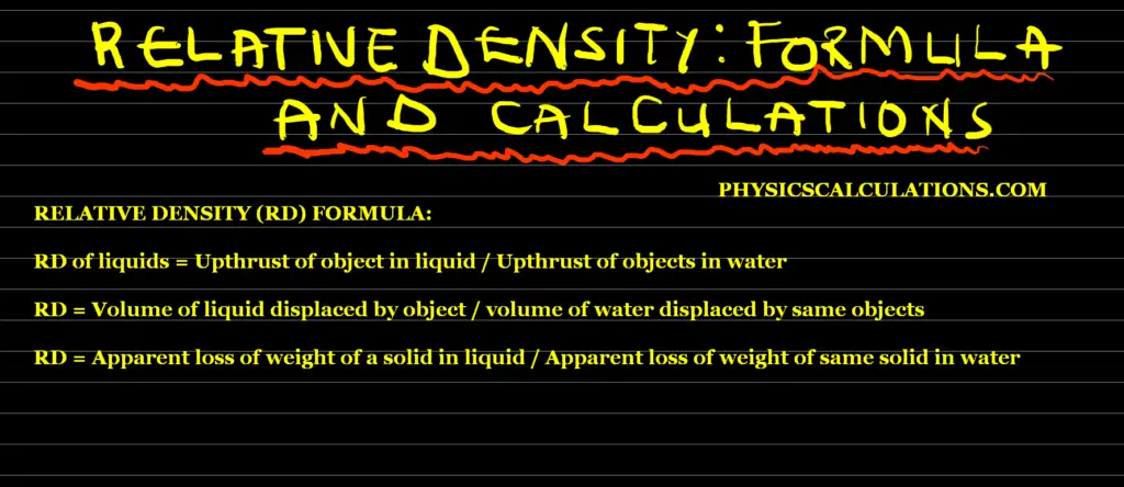 How to Calculate the Relative Density of a Liquid