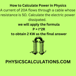 how to calculate power in physics