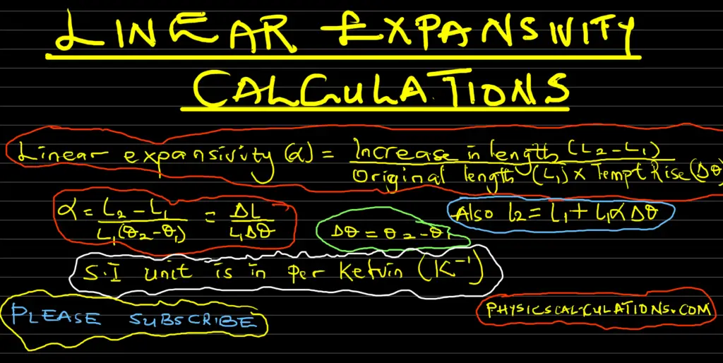 Linear Expansivity: Definition and Calculations