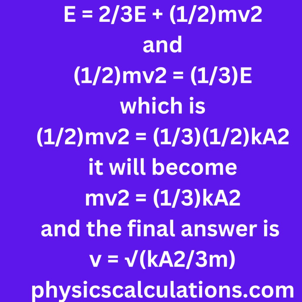 what-is-the-object-s-velocity-when-its-potential-energy-is-23e