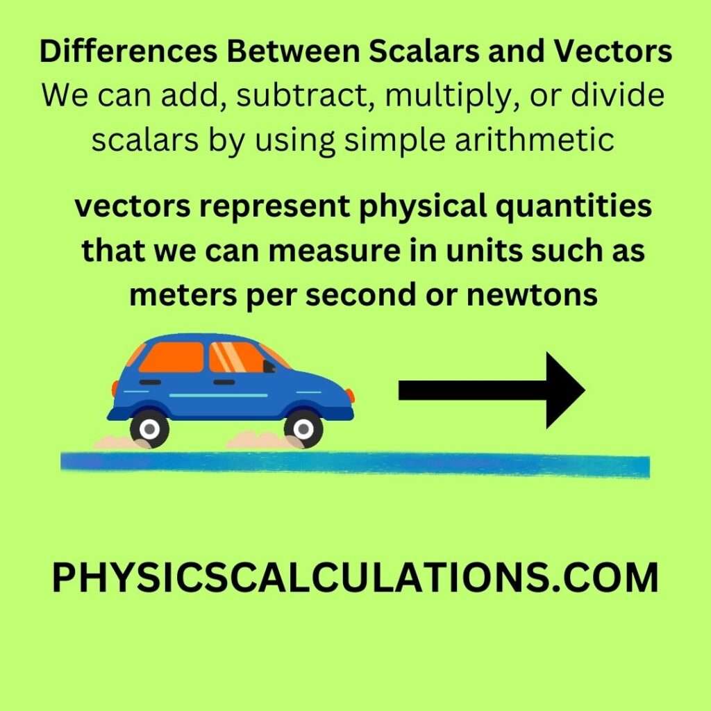 Differences Between Scalars and Vectors