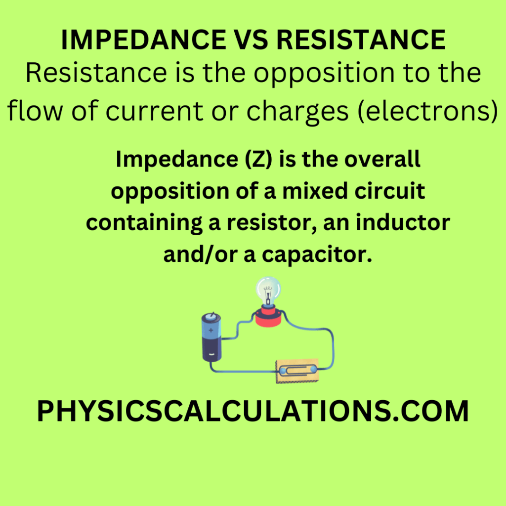 impedance vs resistance