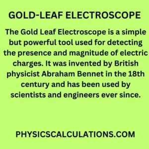 GOLD-LEAF ELECTROSCOPE