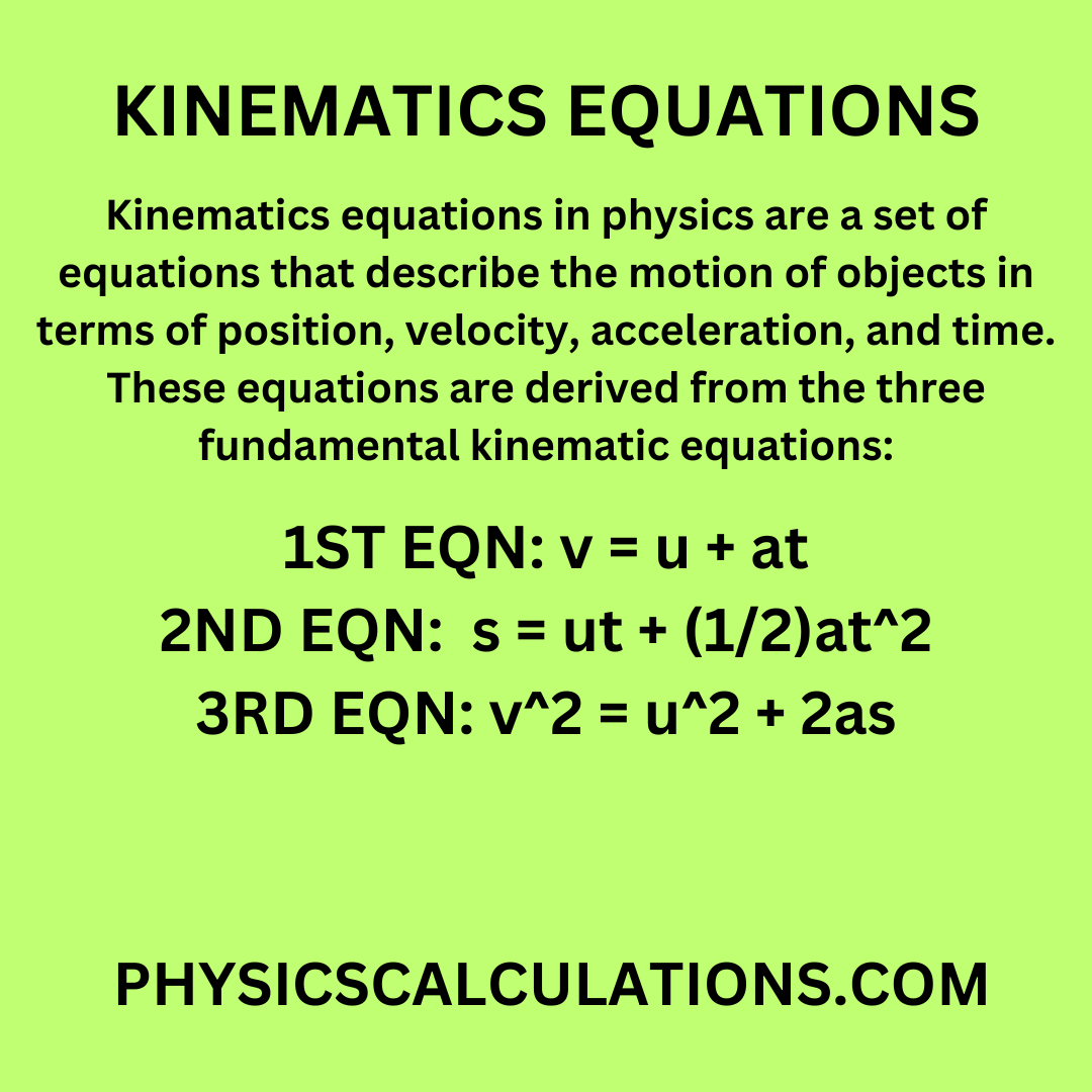 kinematic-equations
