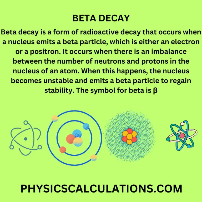 Beta Decay: Definition, Types, And Applications