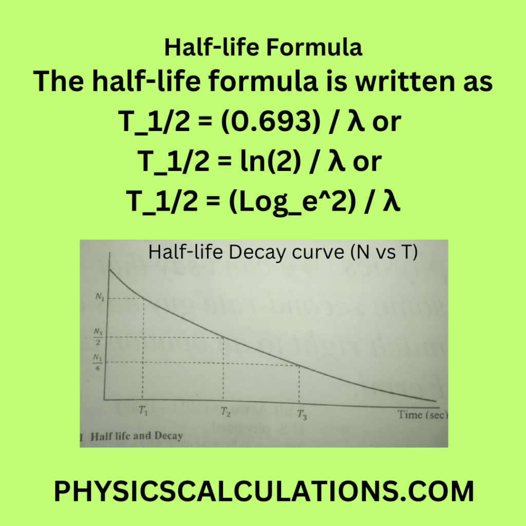 half-life-formula