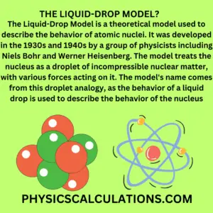 What is Liquid Drop Model the Atomic Nucleus