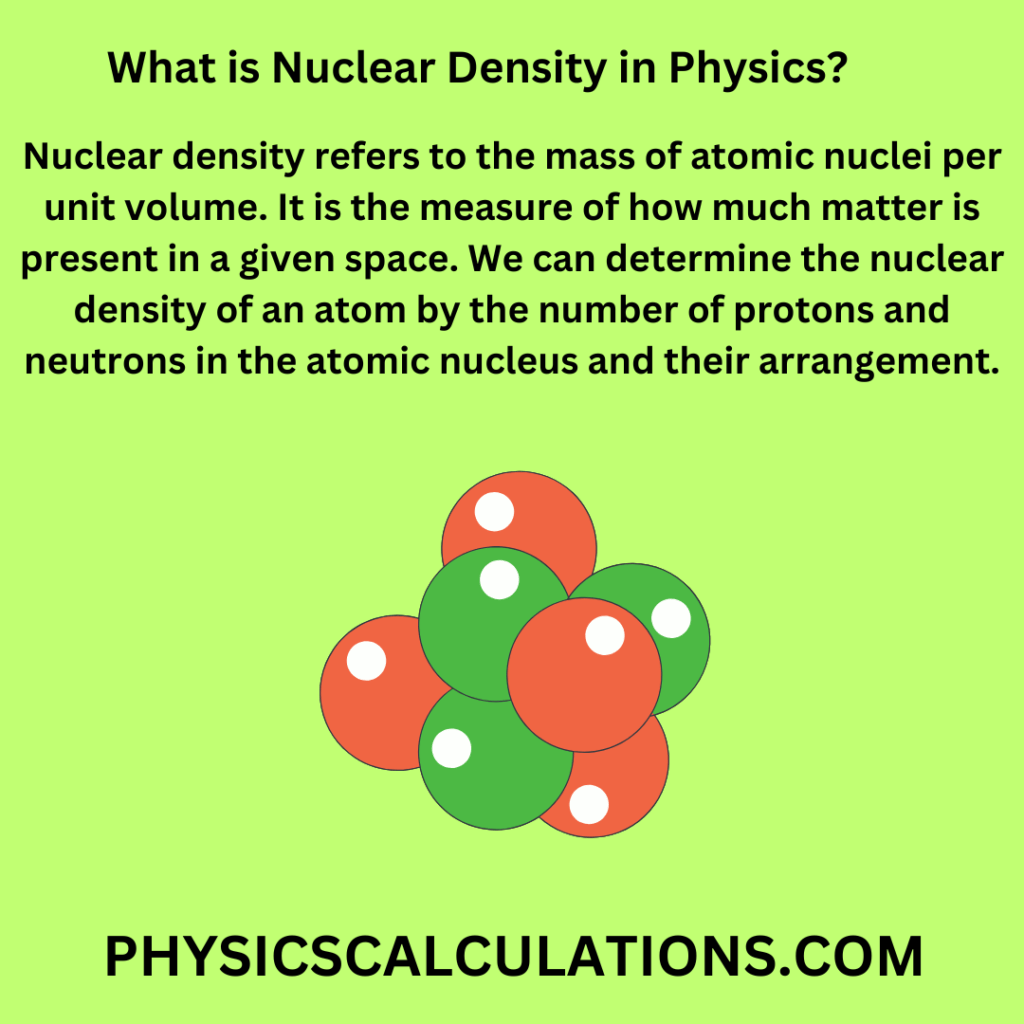 Nuclear Density in Physics