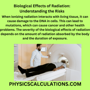 biological effects of radiation 