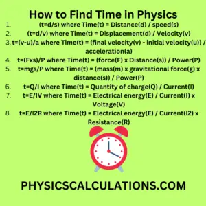 How to Find Time in Physics