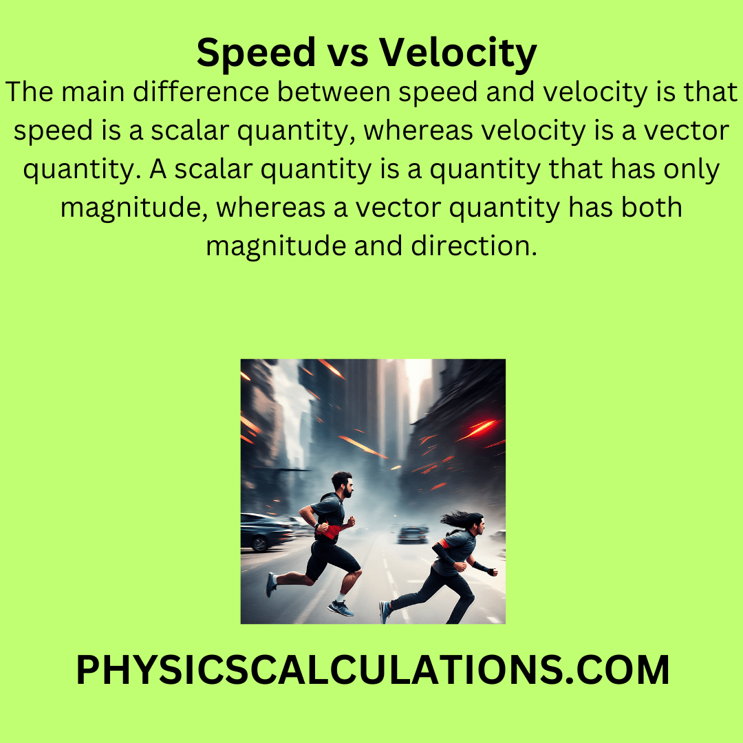 tour speed vs velocity