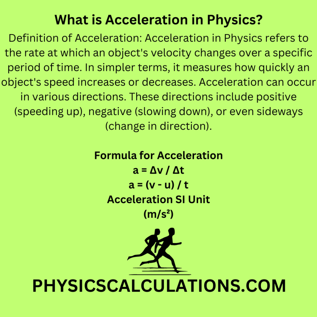 What is Acceleration in Physics?