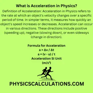 What is Acceleration in Physics