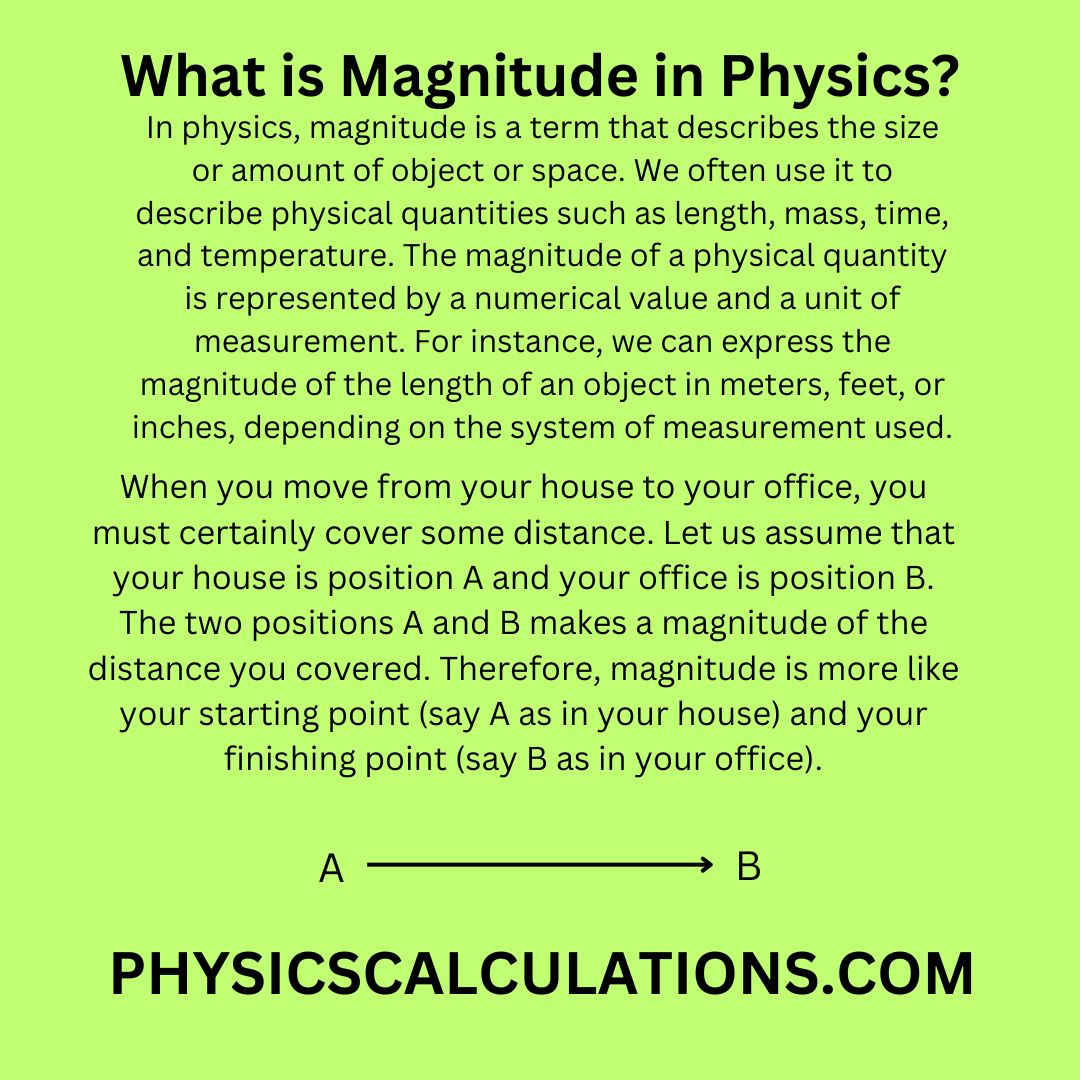 magnitude physics