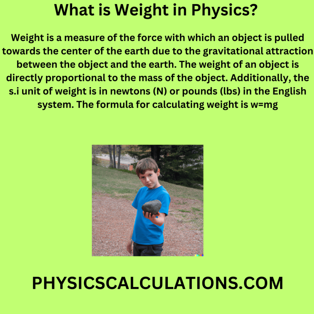 What is Weight in Physics?