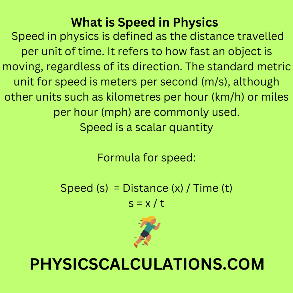 what-is-speed-in-physics