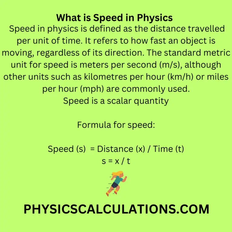 what-is-speed-in-physics