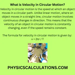 What is Velocity in Circular Motion?
