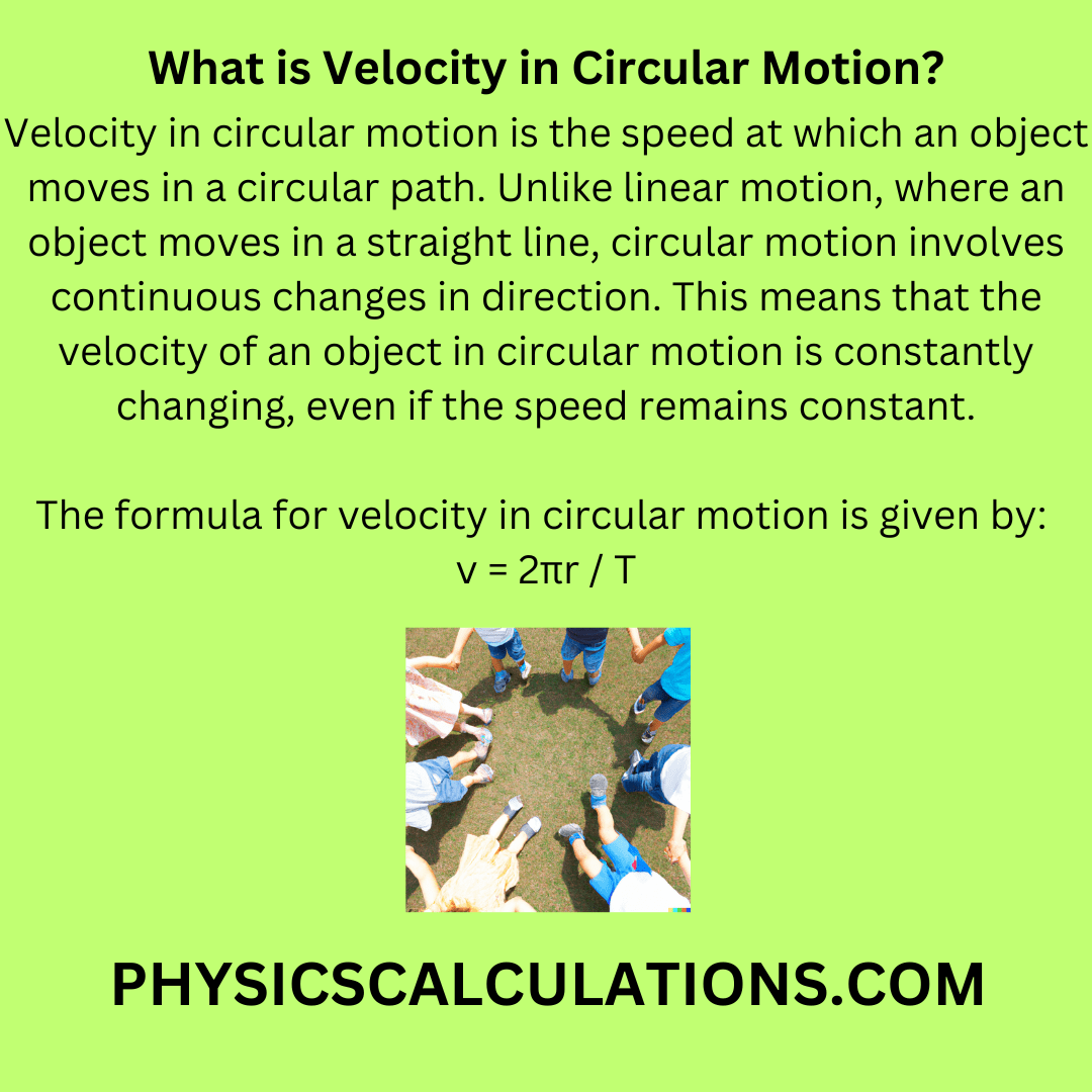 what-is-velocity-in-circular-motion