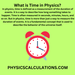 What is Time in Physics