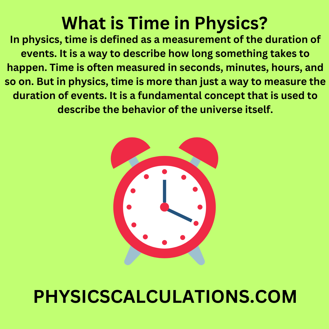 Time Physics Definition