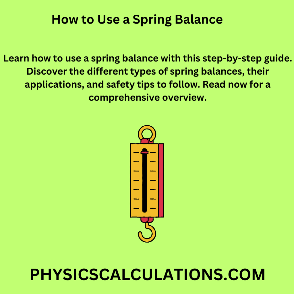 how-to-use-a-spring-balance