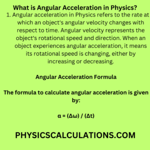 What is Angular Acceleration in Physics