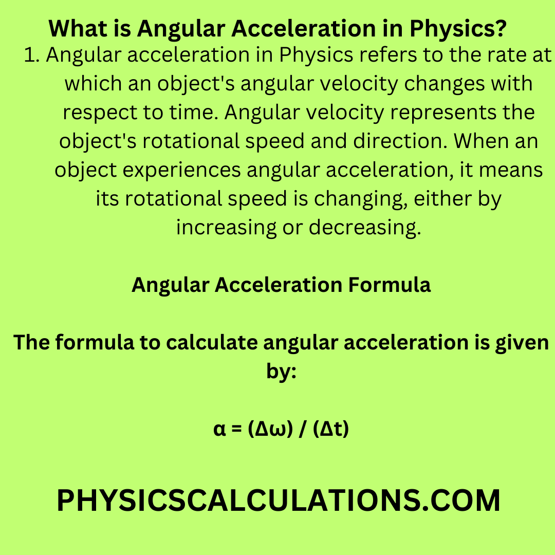 What is Angular Acceleration in Physics?