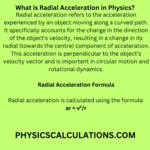 What is Radial Acceleration in Physics?