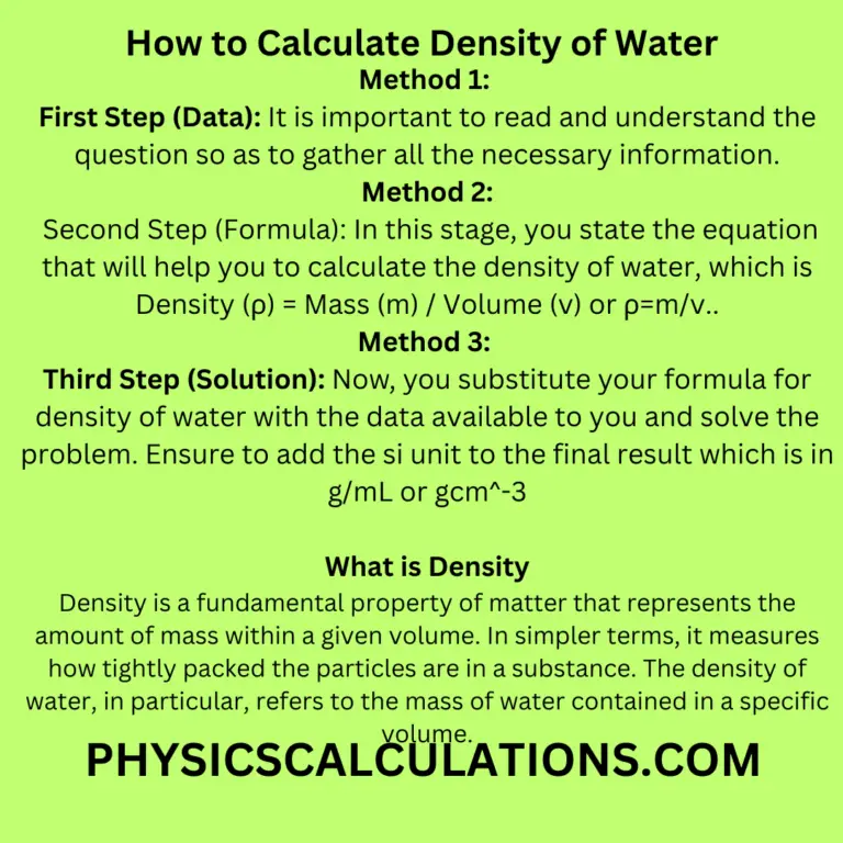 how-to-calculate-density-of-water