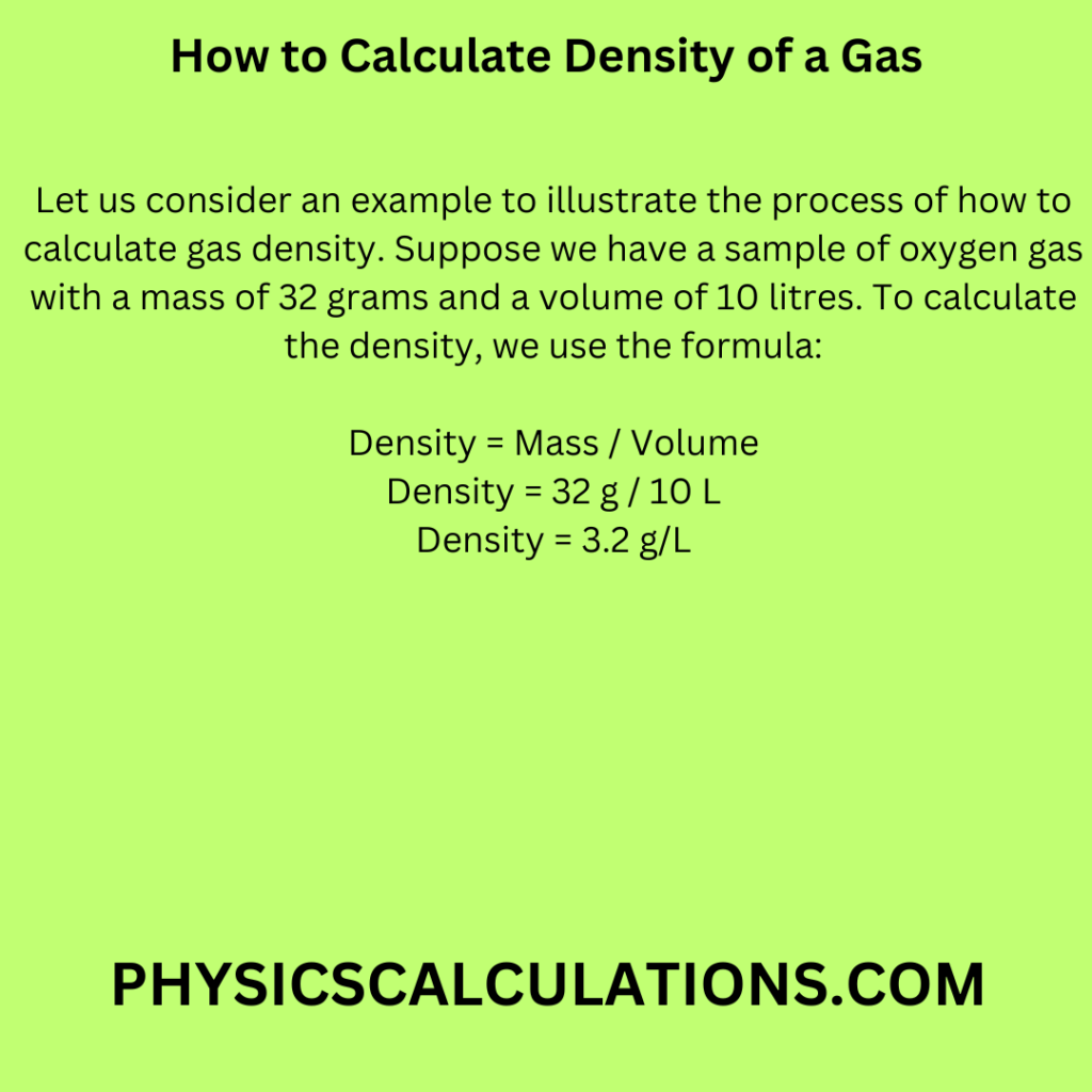 How to Calculate Density of a Gas