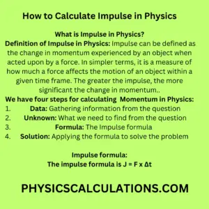 How to Calculate Impulse