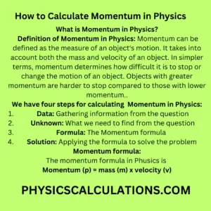 How to Calculate Momentum