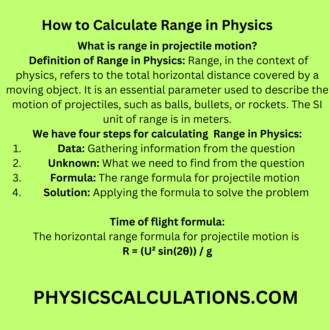 how-to-calculate-range-in-physics