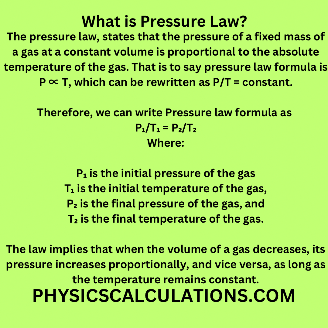 What is Pressure Law?