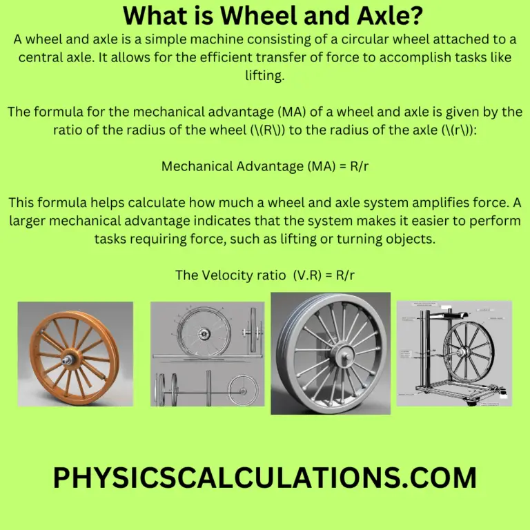 Wheel and Axle in Simple Machines Definition, Formula, and Calculations
